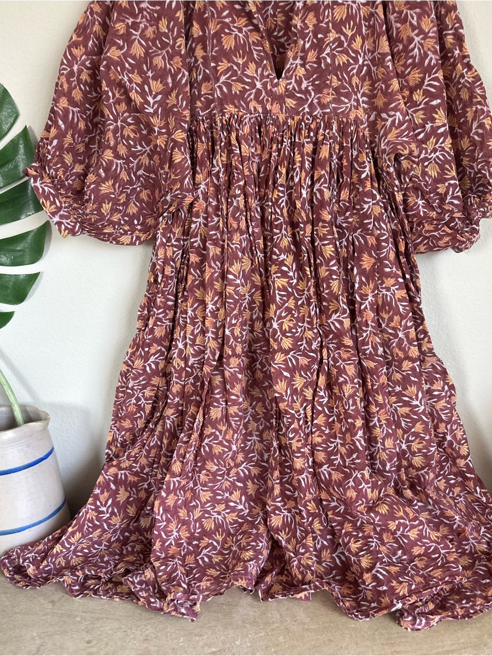 Daughters of India Kyra Midi Dress in Sumac - Picture 5 of 16